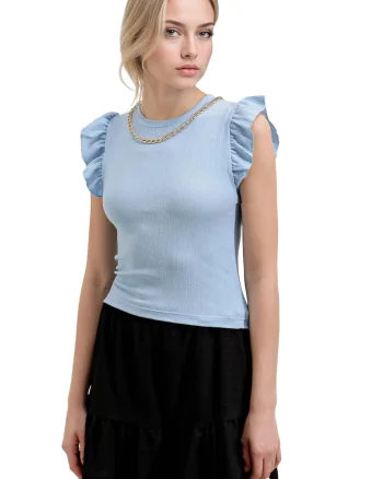Tricou dama,  Jerseu, Albastru