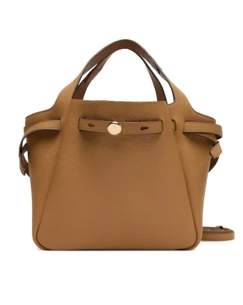 Geanta dama  Romy Satchel 227, piele naturala, culoare Tiramisu