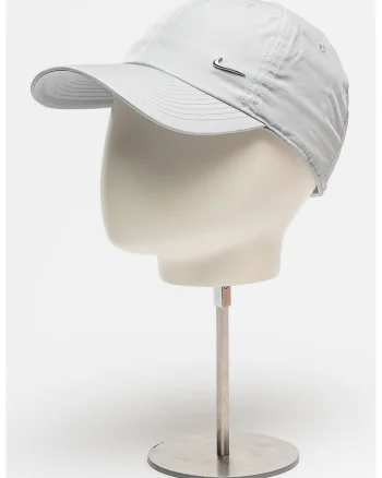 Sapca unisex cu monograma metalica discreta, Gri cenusiu