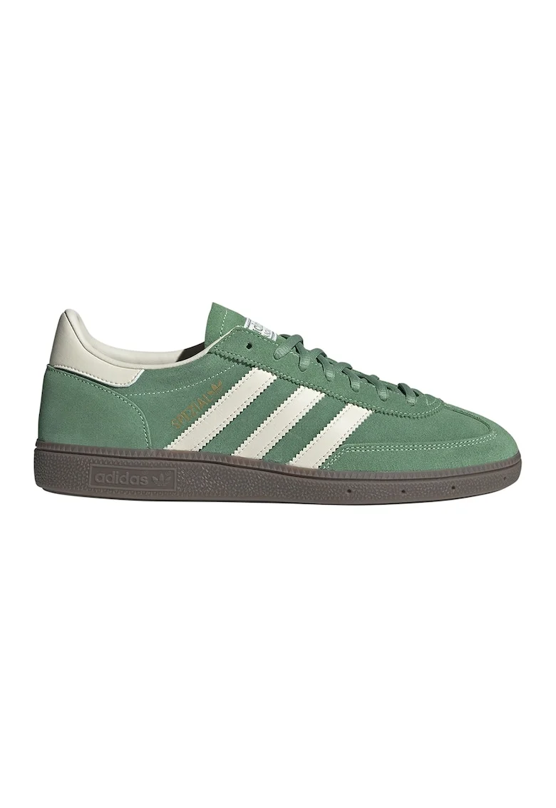 Pantofi sport din piele intoarsa Handball Spezial, Alb/Verde aquamarin