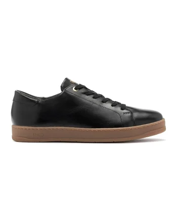 Pantofi sport low-cut de piele, Negru