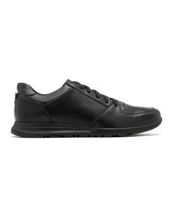 Pantofi sport uni de piele, Negru