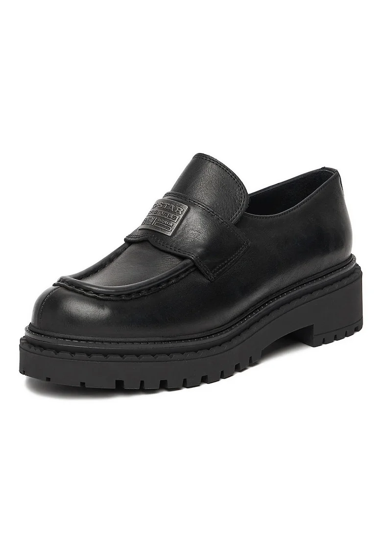 Mocasini pentru femei, G Star Raw, 5906751377659, piele naturala, negru