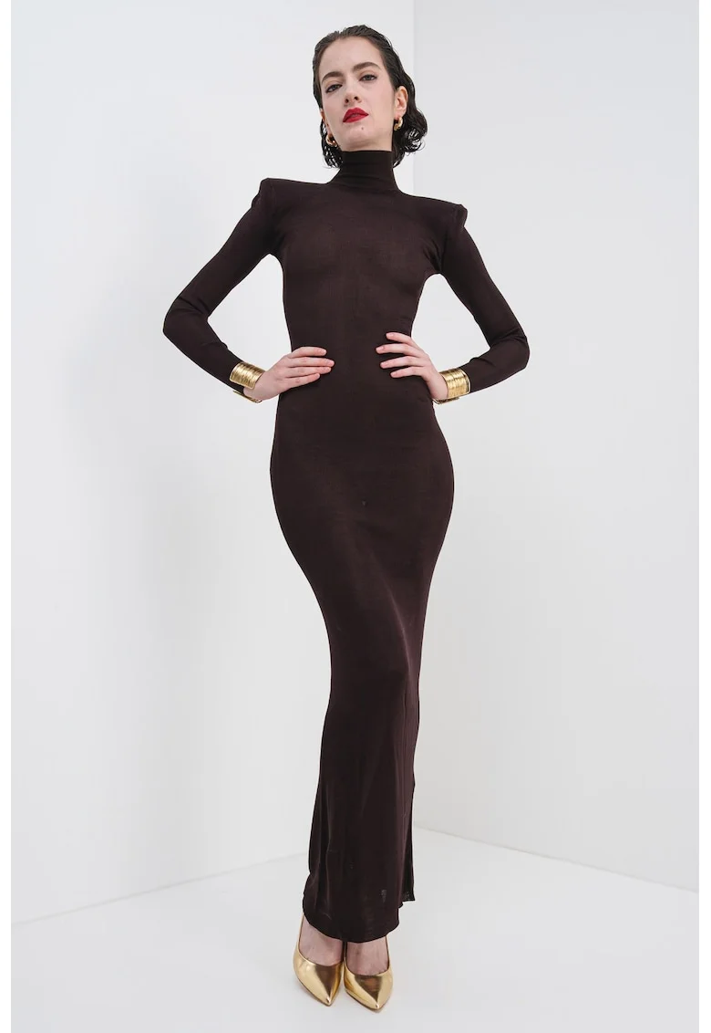 Rochie maxi elastica, Maro inchis