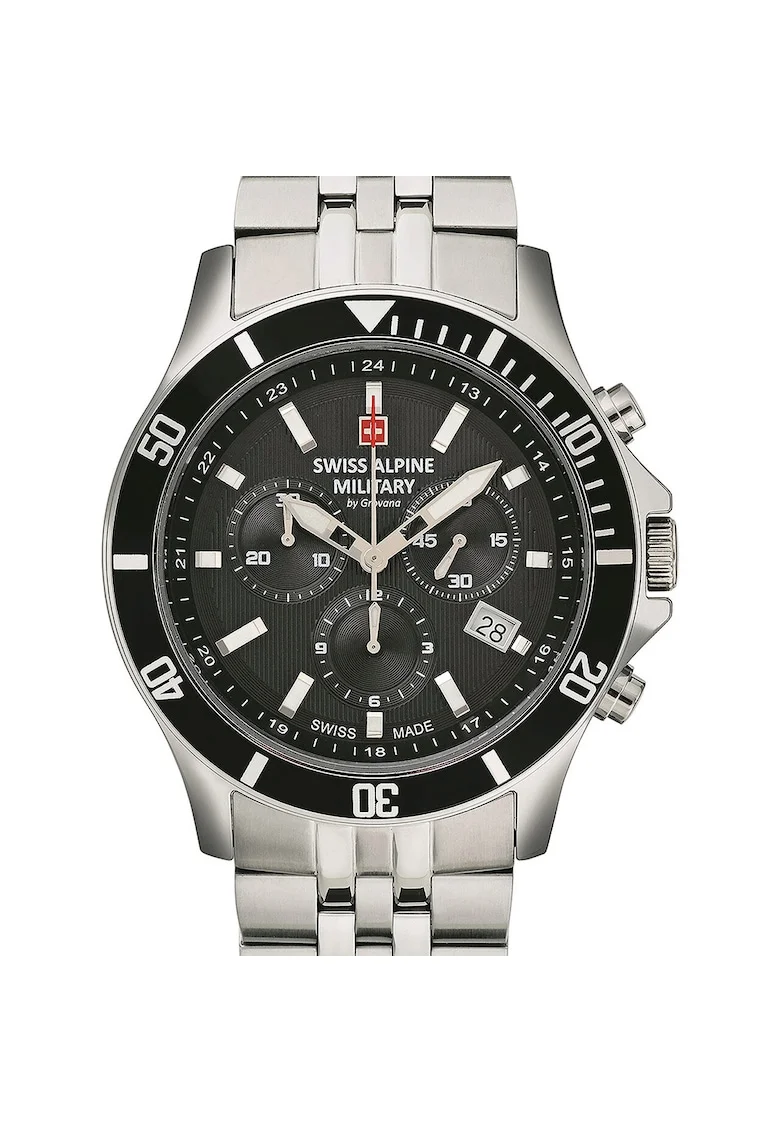Ceas barbatesc  Quartz, 42mm, 10ATM, Argintiu
