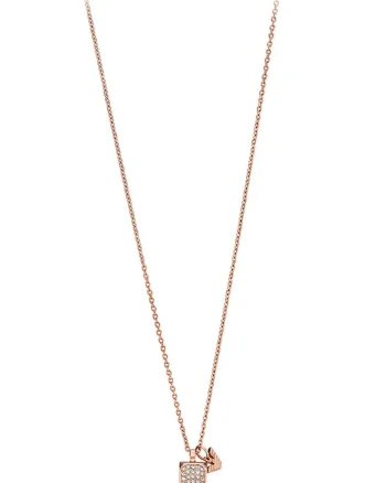 Colier cu pandantive decorate cu zirconia, Bronz