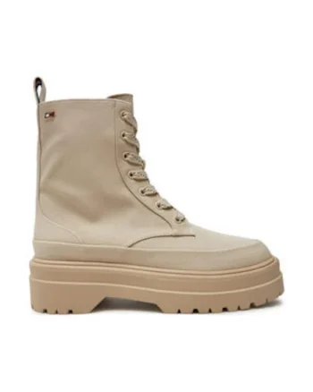Botine dama 304444753,  Piele ecologica, Bej, Bej