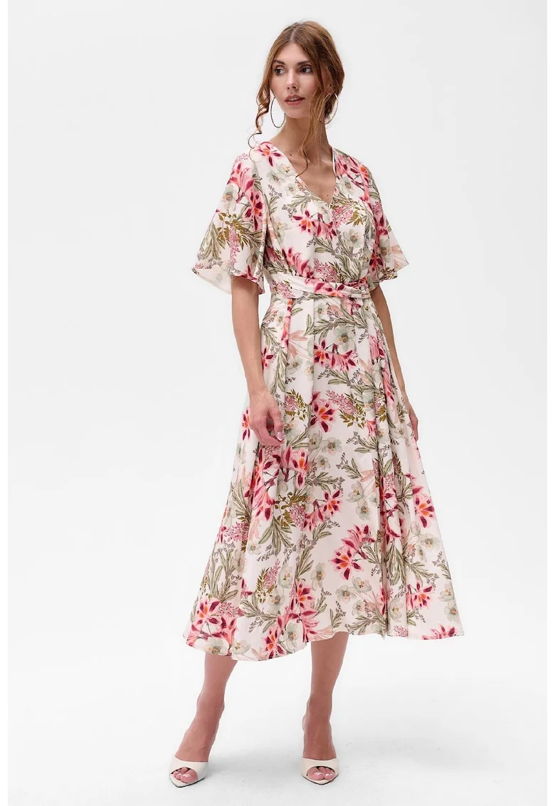 Rochie cu model floral Felina