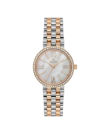 Ceas dama  model WWL112605, 34mm, aurie, curea metalica, rezistenta la apa 5 ATM, Pink