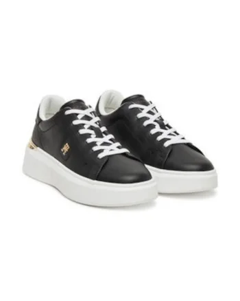 Tenisi dama 305435934,  Piele naturala, Negru, Negru