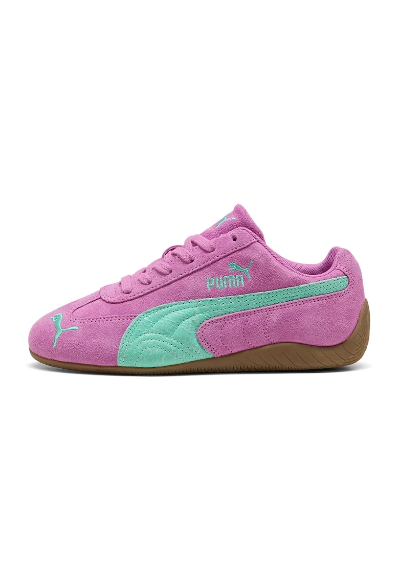 Pantofi sport Speedcat Vibes din piele intoarsa, Albastru glaciar/Roz orhidee
