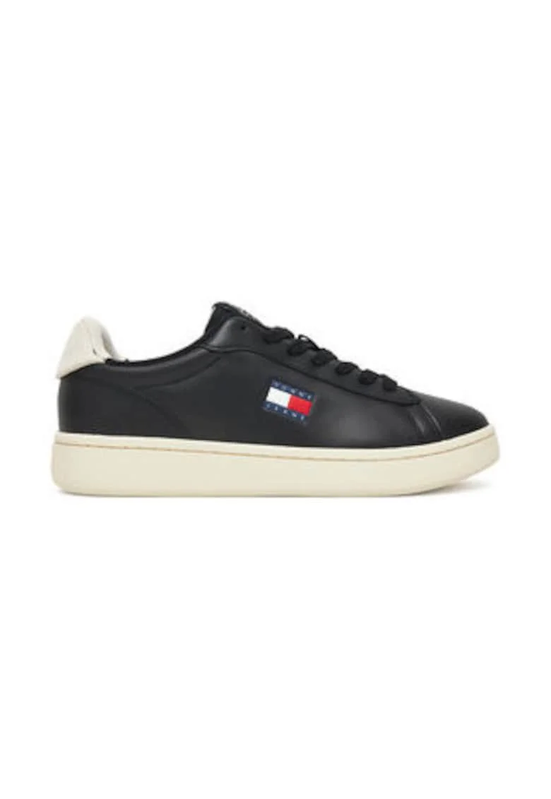 Tenisi dama 305553423,  Piele naturala, Negru, Negru