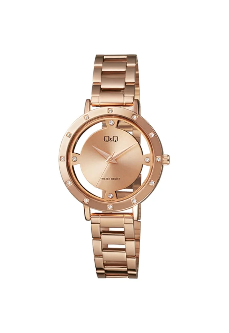 Ceas dama  QC23J002Y, Rose Gold, Auriu rose
