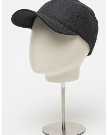 Sapca ajustabila cu model logo, Negru