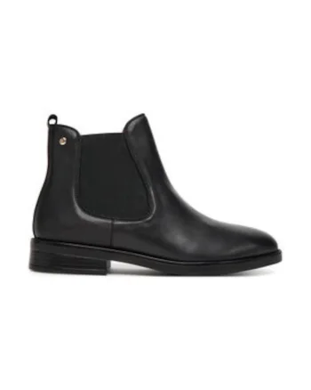 Ghete dama,  Chelsea, piele naturala, negru