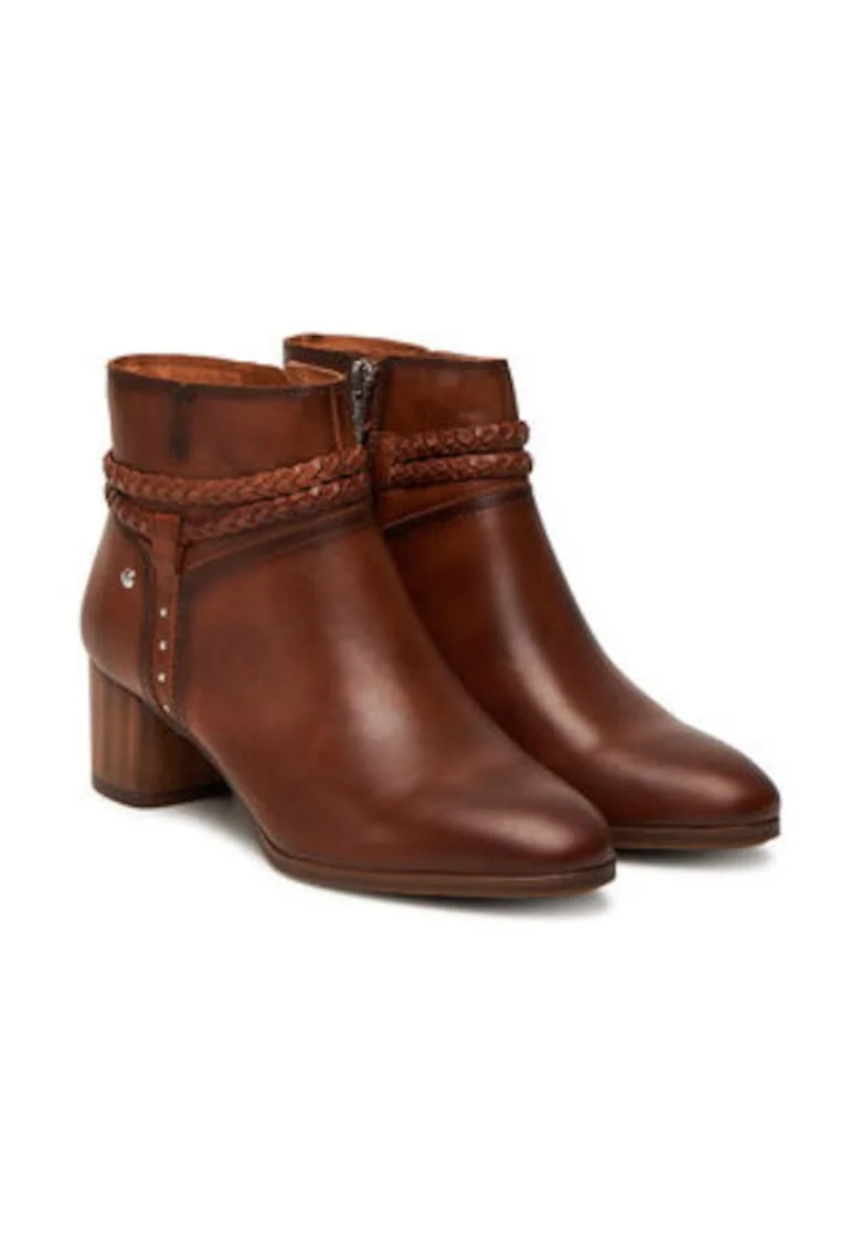 Botine dama,  piele naturala maro