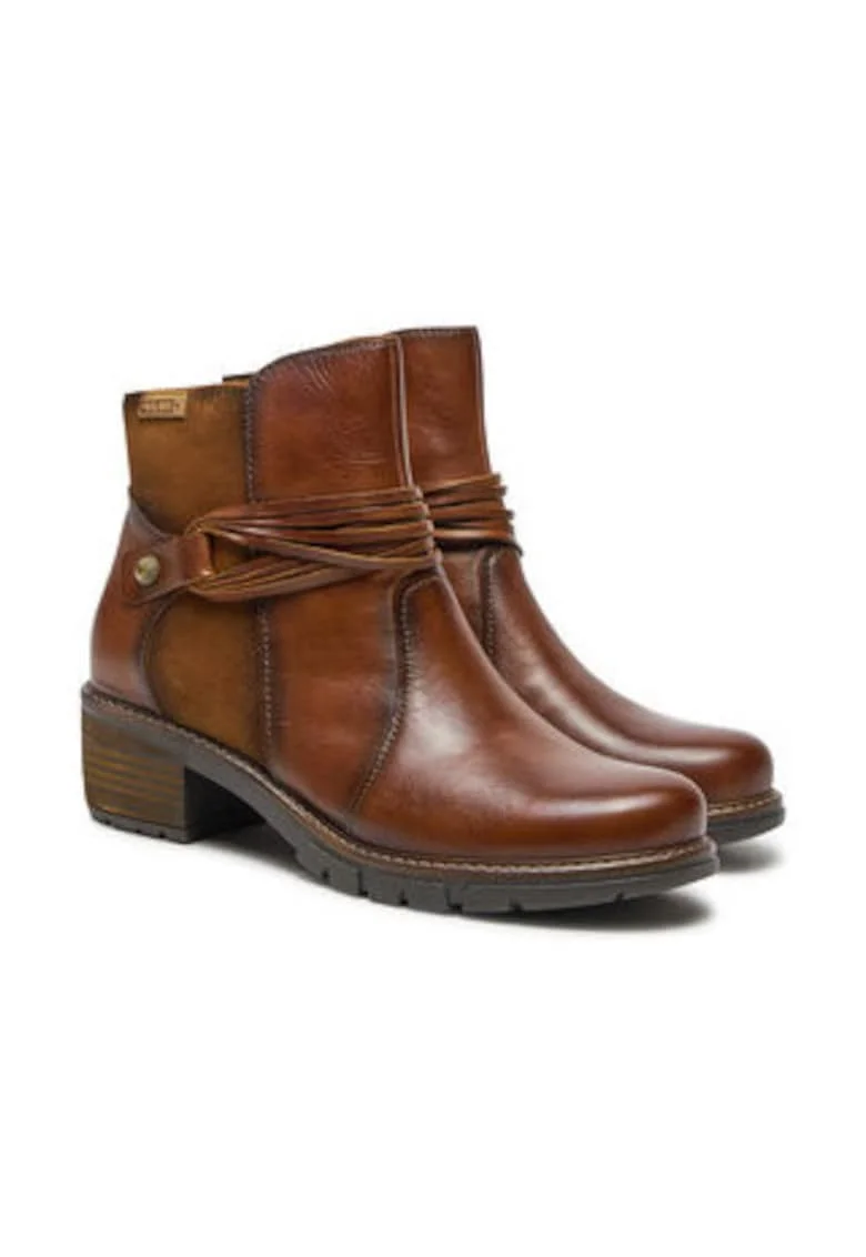 Botine dama,  piele naturala, maro