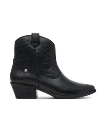 Cizme dama,  ghete cowboy, piele naturala, negru