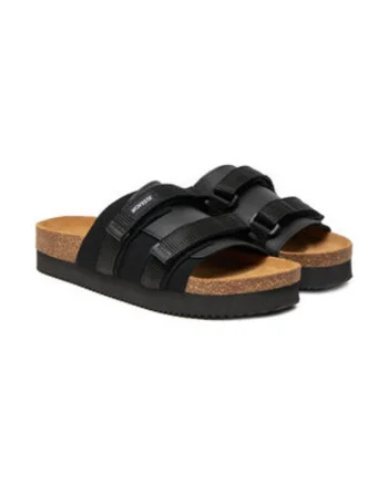 Slapi dama,  piele ecologica, negru