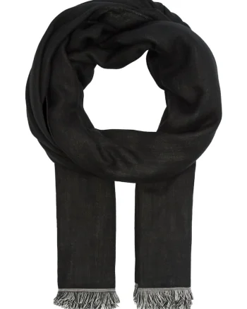Esarfa dama,  neagra, din tkanina, universala