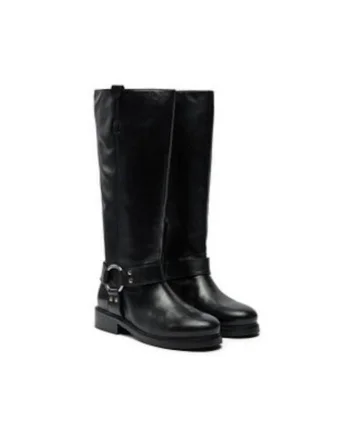 Cizme dama,  304553493, piele naturala, negru
