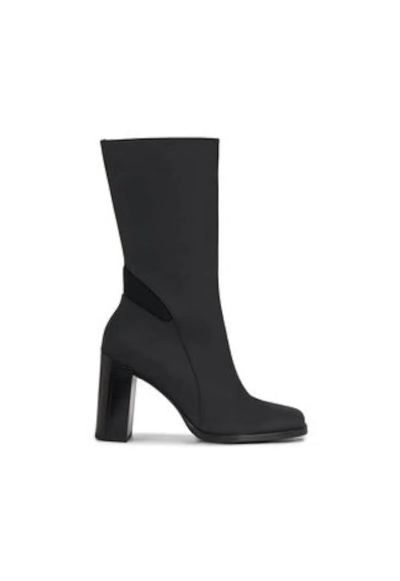 Botine dama  din piele naturala, Negru