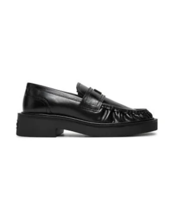 Mocasini pentru femei,  piele naturala, negru,