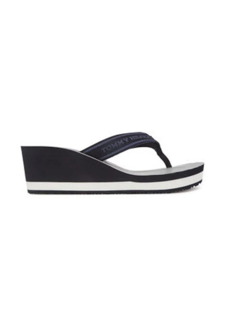 Slapi dama,  textil, alb/negru