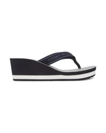 Slapi dama,  textil, alb/negru