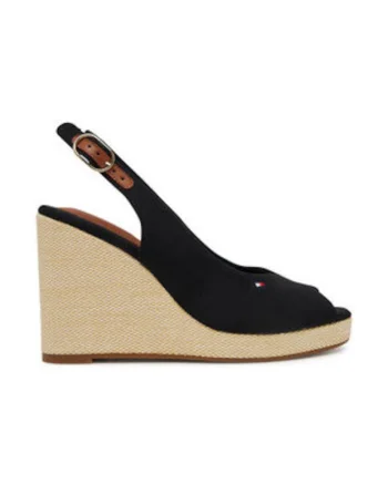 Sandale dama,  textil, negru