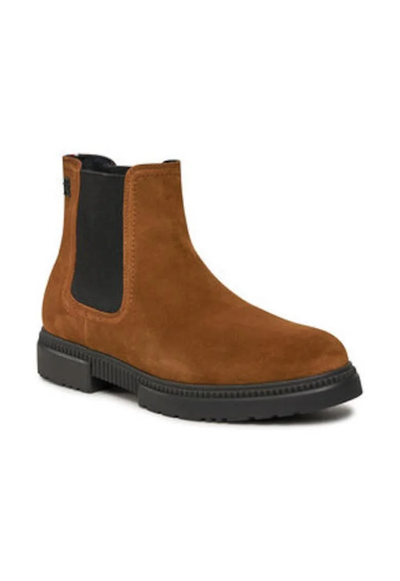 Ghete barbati,  piele naturala, maro