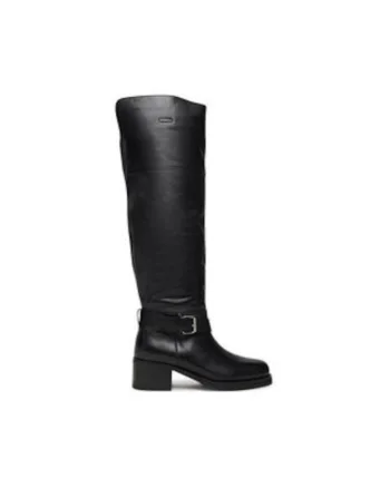 Cizme dama,  305520890, piele naturala, negru