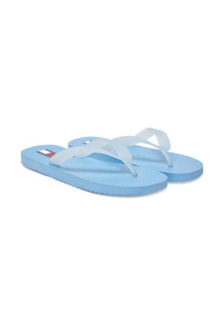 Slapi pentru femei,  albastru, plastic
