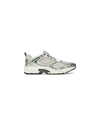 Pantofi sport pentru barbati,  305159106, textil, bej/argintiu