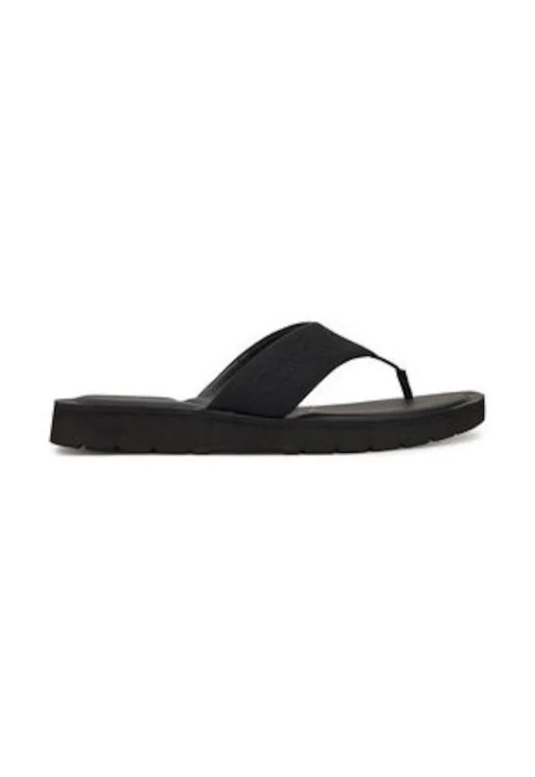 Slapi barbatesti,  negru material textil