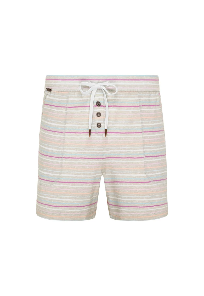 Pantaloni scurti relaxed fit din amestec de modal cu snur de ajustare, Bej/Roz/Albastru