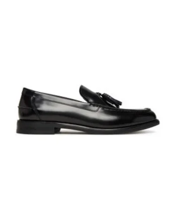 Mocasini barbati,  negru, piele naturala, Negru