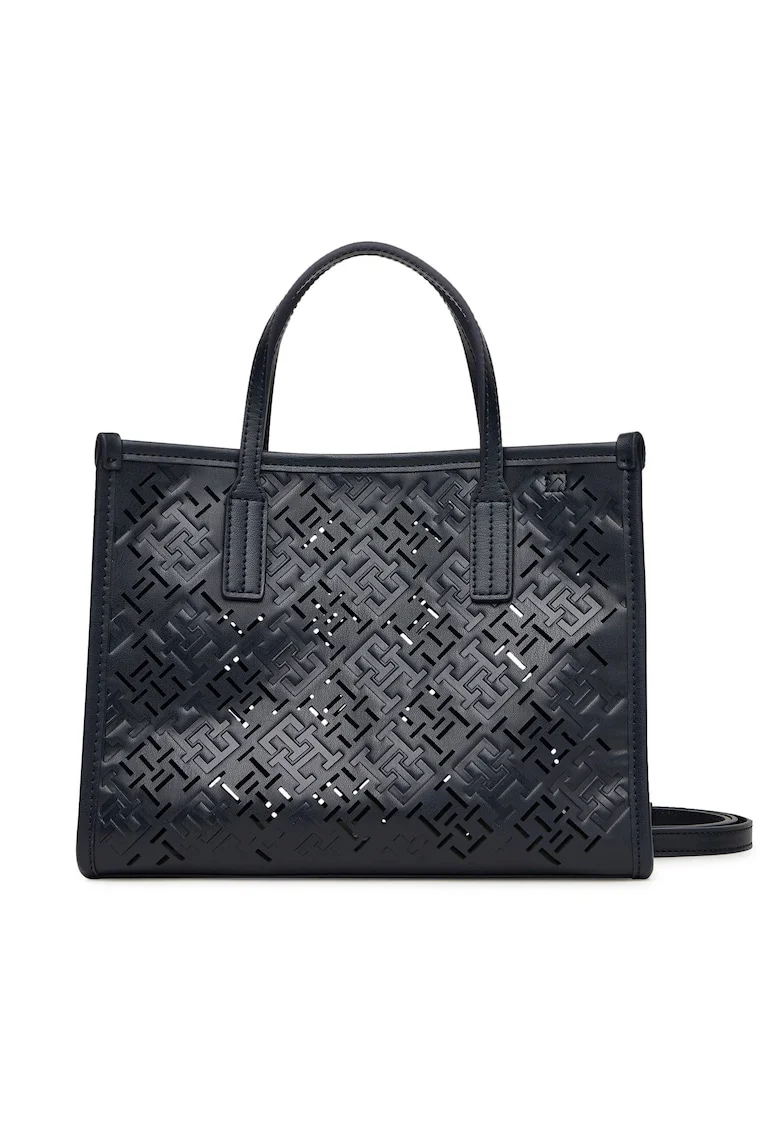 Geanta dama,  model City Mini Tote, piele ecologica, 27x21x8cm, negru