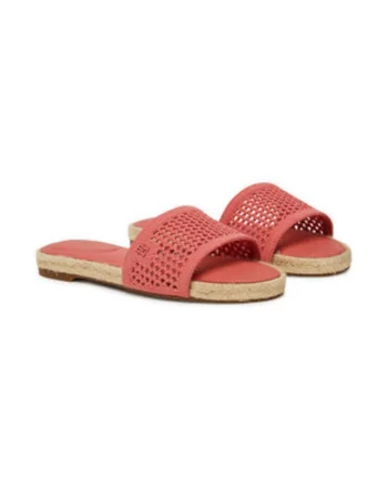 Papuci dama,  material textil, roz