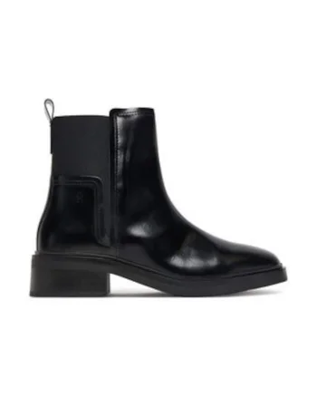 Ghete dama,  Chelsea, piele naturala, negru