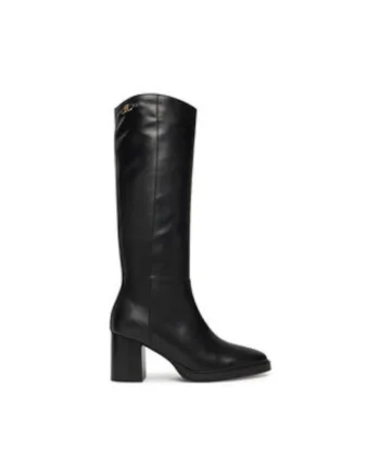 Ghete dama,  305551344, piele naturala, negru