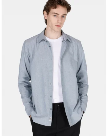Camasa Oxford regular fit, Albastru prafuit