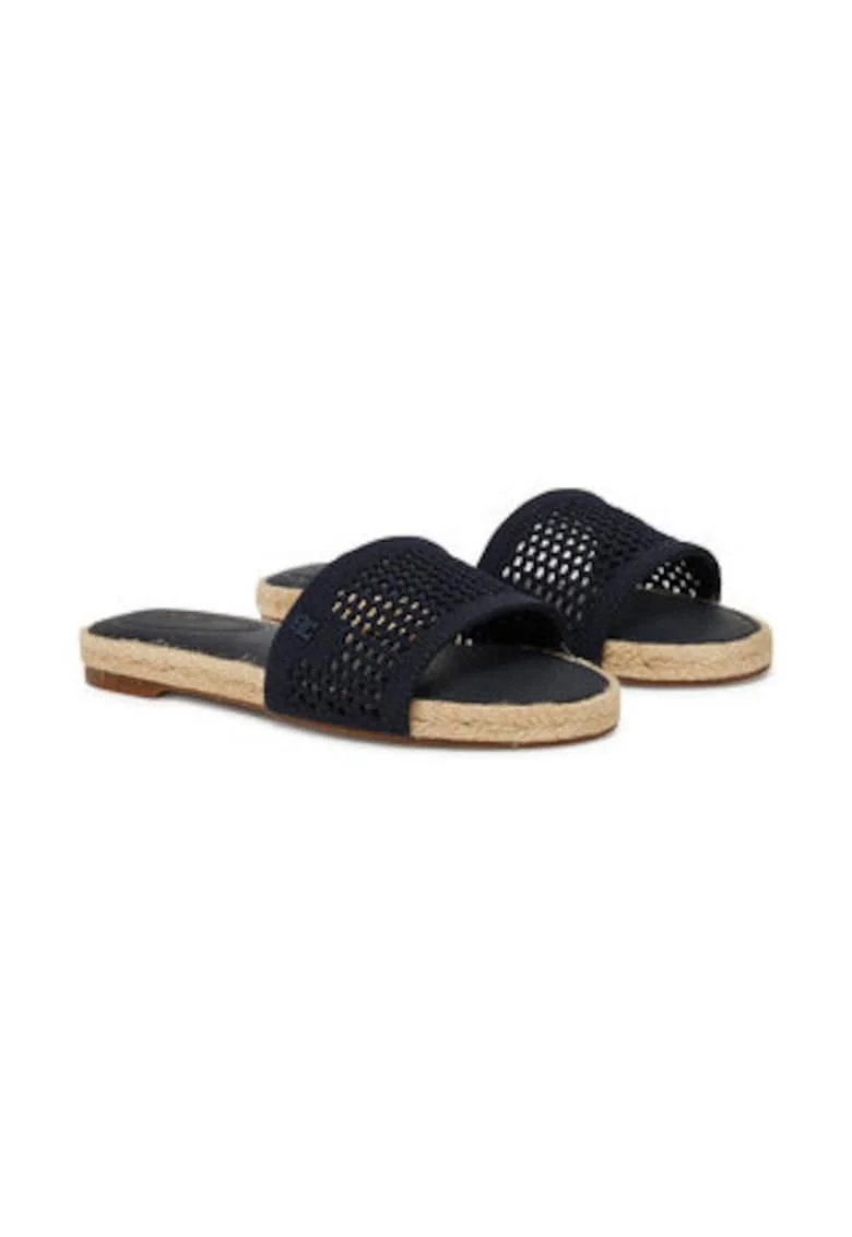 Papuci dama  material textil, negru
