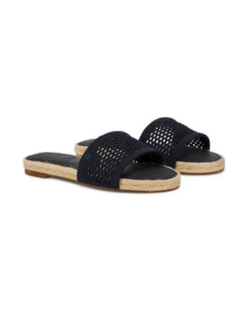Papuci dama  material textil, negru
