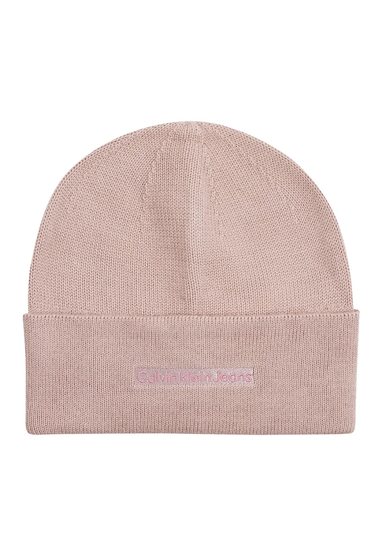 Caciula cu broderie logo, Fucsia/Roz prafuit