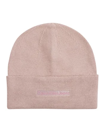 Caciula cu broderie logo, Fucsia/Roz prafuit