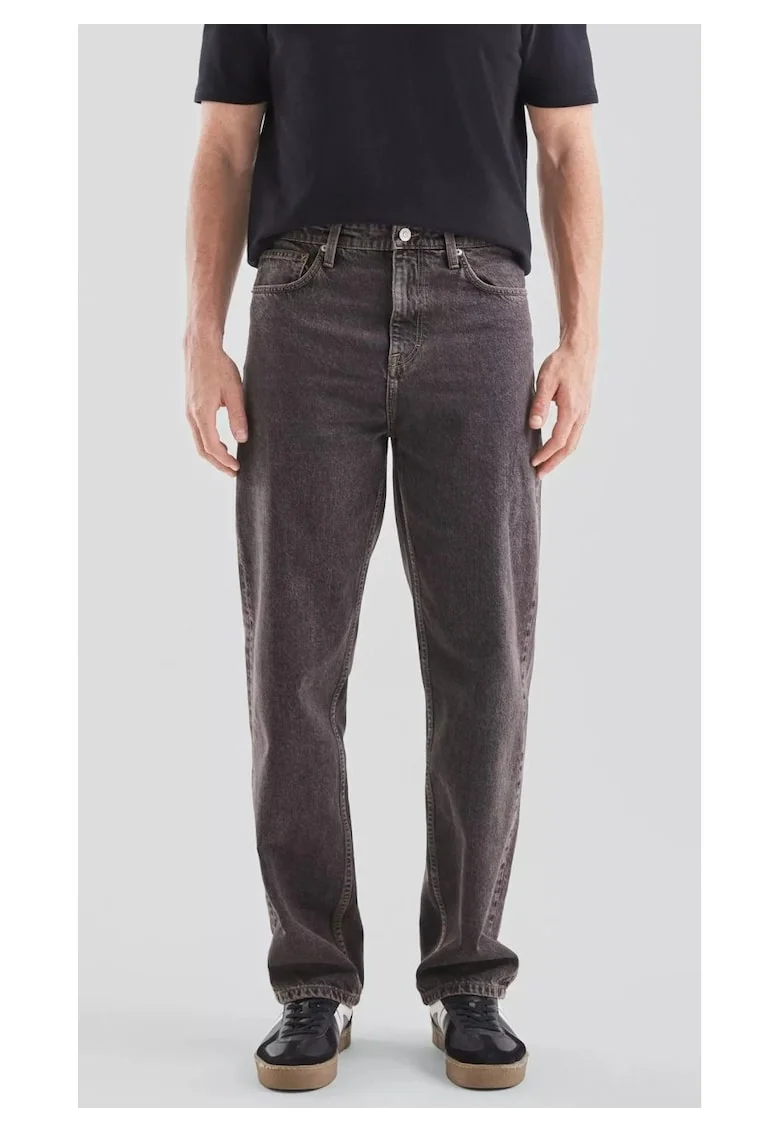 Q/S by s.Oliver Blugi barbati, Loose Fit, cu talie medie si croiala Dreapta, Gri inchis, Gri inchis
