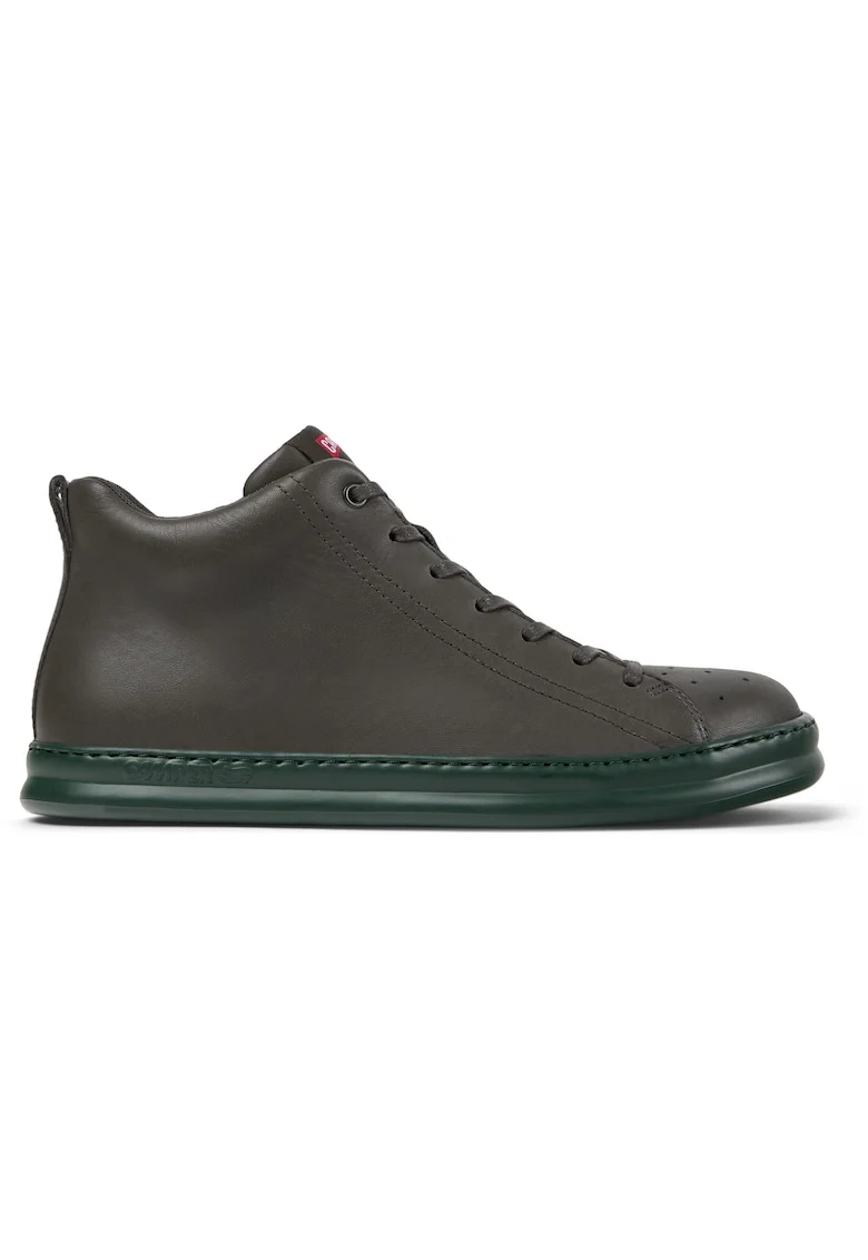Pantofi sport mid-cut din piele Runner Four 1223, Gri