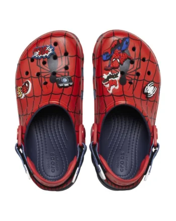Saboti  Team SpiderMan All Terrain Clog Kids - J5 US Albastru - Navy, Alb