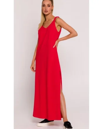 Rochie maxi cu decolteu adanc la spate,